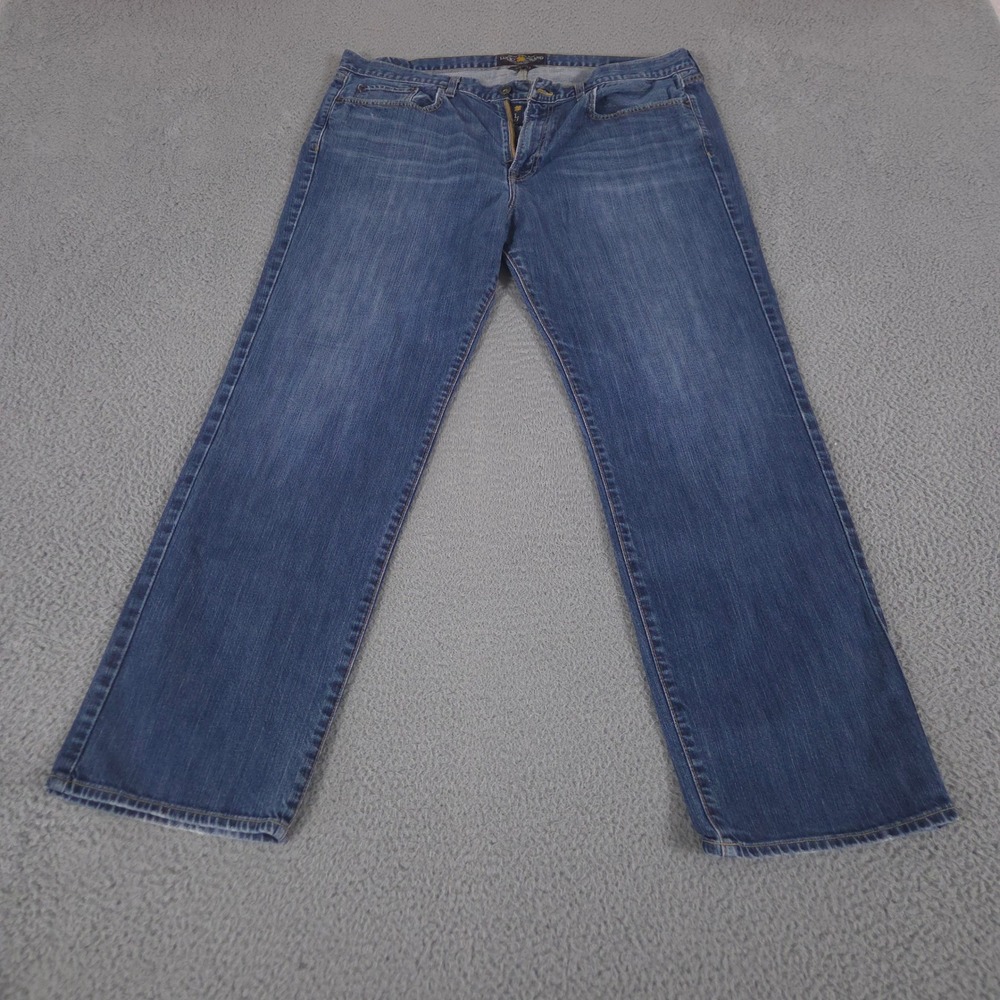 VINTAGE Lucky Brand Jeans Mens 40x32 Blue 361 Vintage Straight Denim Y2K 90s